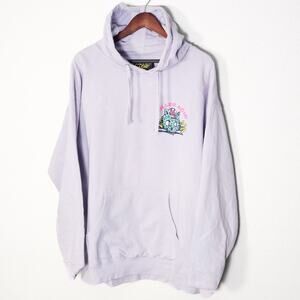 Killer Acid Graphic Hoodie Lavender 2XL Festival Streetwear